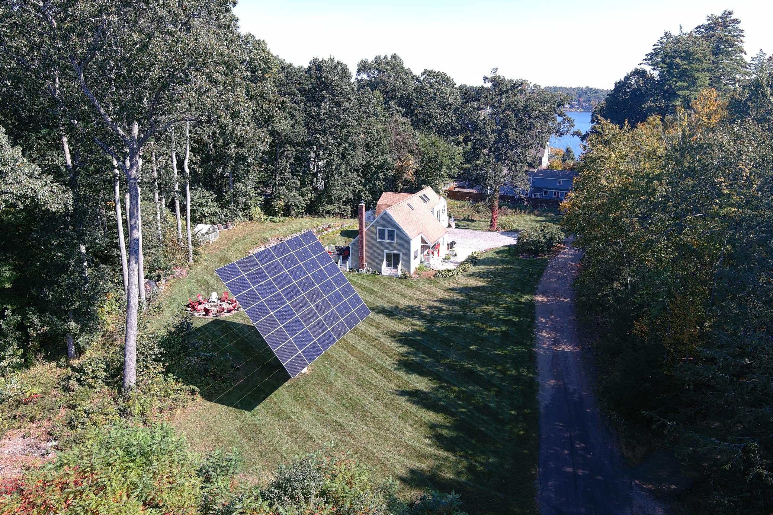 Bright Spot Solar dual-axis tracker installation