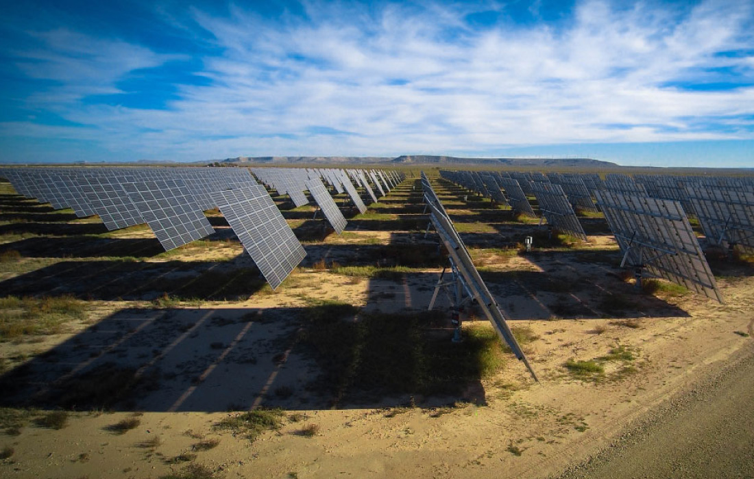 Bright Spot Solar tracker installation